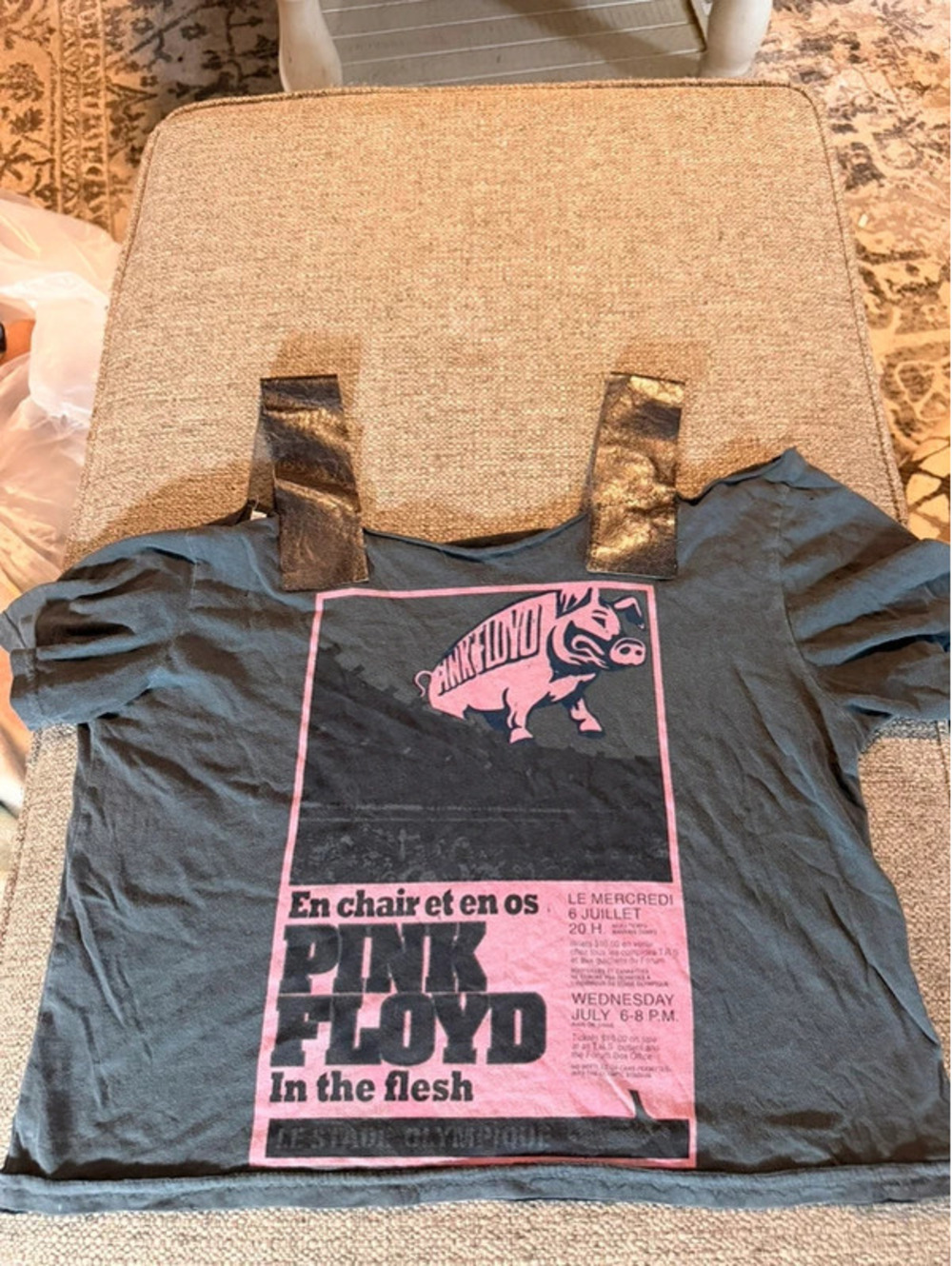 Spenny Lane Pink Floyd In The Flesh Graphic Crop Top